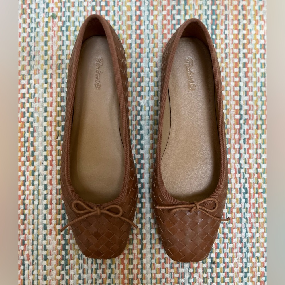 Madewell Anelise Ballet Flat in Warm Coffee